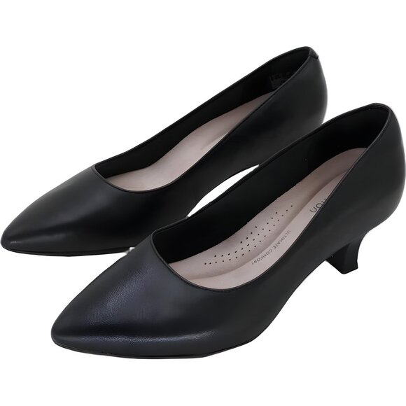 Clarks Collection Keply Vine Pointed Toe Pumps Black Women's US 6.5W - Picture 2 of 6